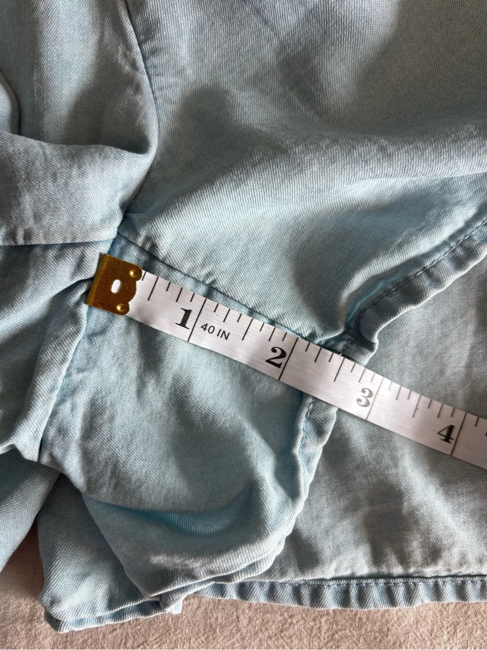 SO Girls Paperbag Waist Pull-On Shorts | Small | Zapata Blue - Picture 6 of 7